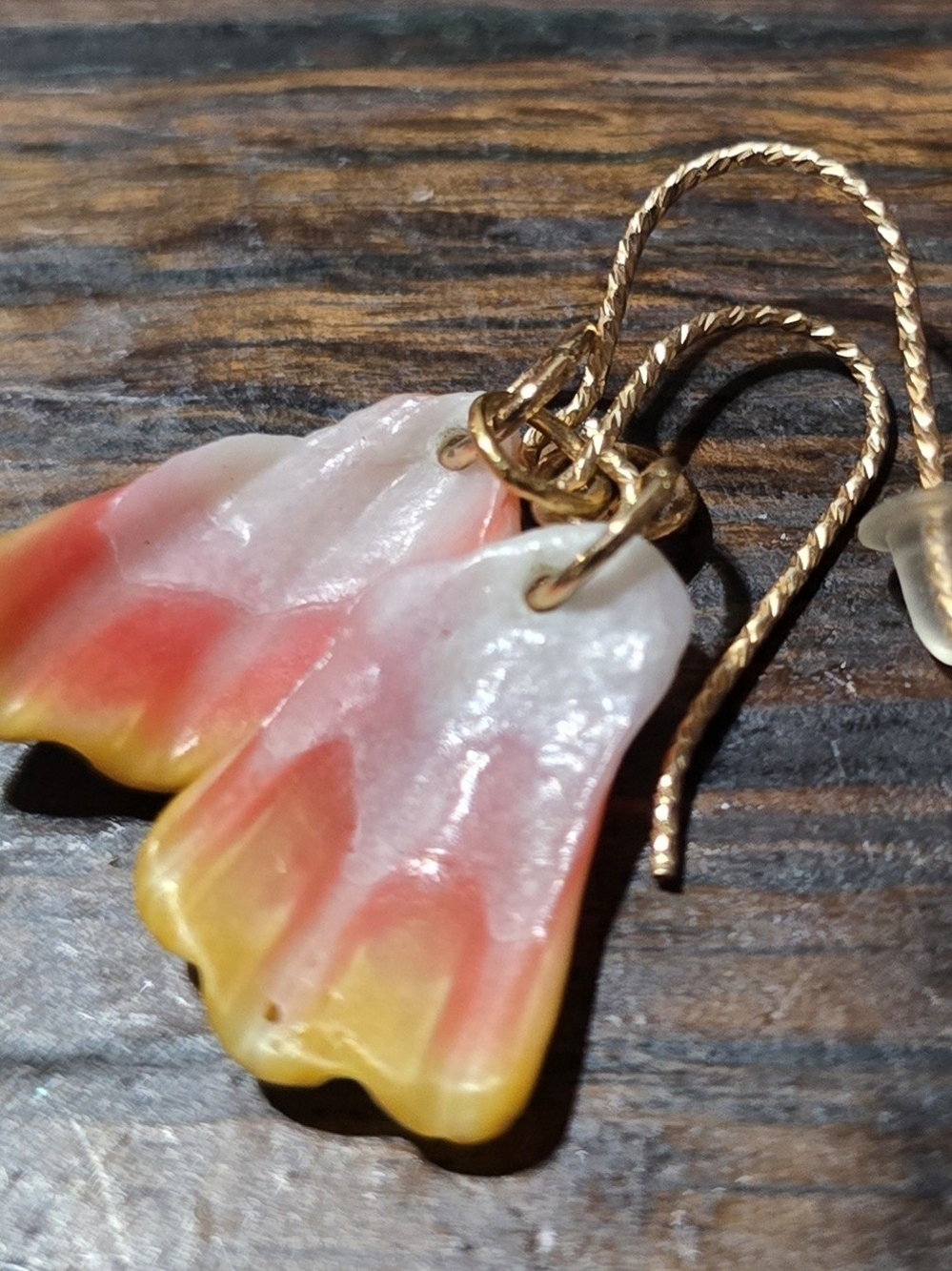Sunrise Shell Chips Earrings From Hawaii
